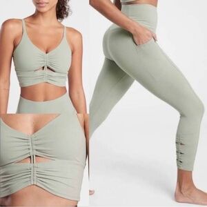 Athleta Sage Green Set